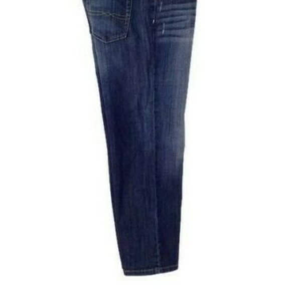 Lucky Brand Easy Rider Blue Stonewash Distressed Denim Capri Jeans Womens Size 8 - Picture 9 of 14
